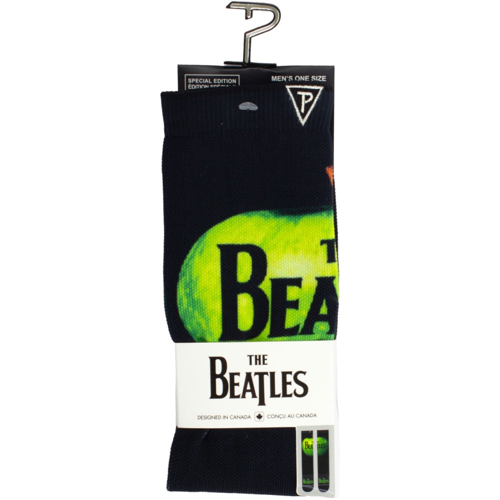 The Beatles - Apple Sublimation Socks - Black/Green
